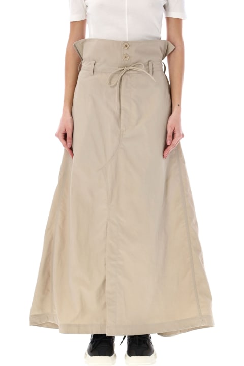 Y-3 Women Y-3 Paper-bag Long Skirt