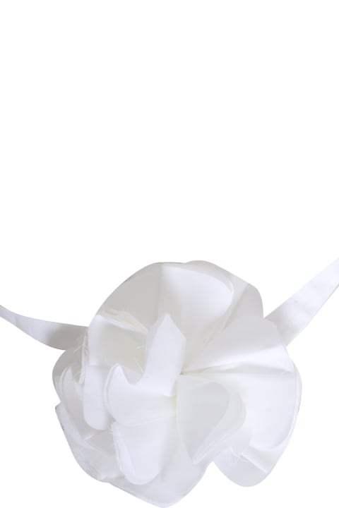 ガールズ Douuodのアクセサリー＆ギフト Douuod White Collar With Flower