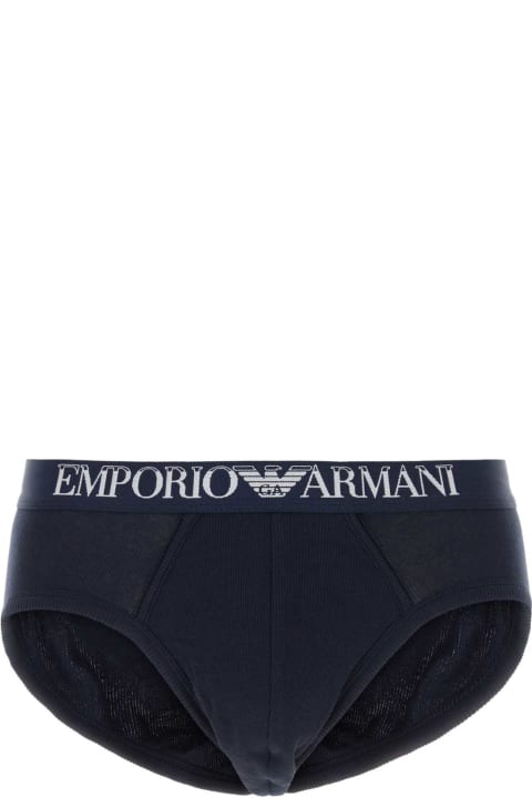 Underwear for Men Emporio Armani Multicolor Stretch Cotton Brief Set