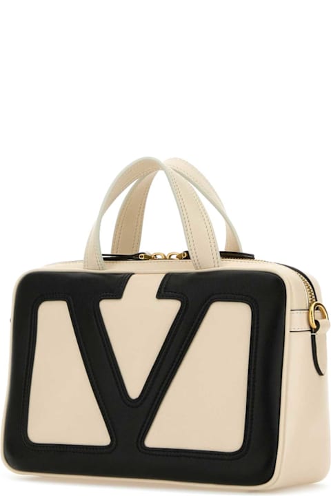 Sale for Women Valentino Garavani Ivory Leather Viva Superstar Handbag