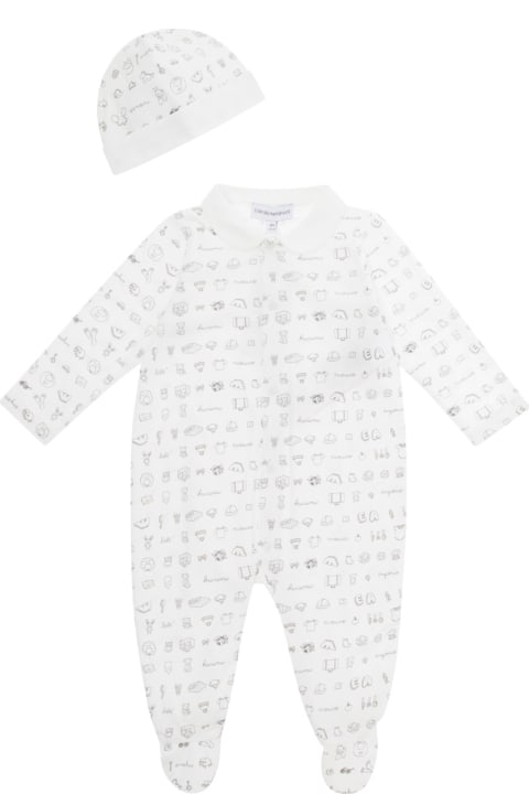 Bodysuits & Sets for Baby Girls Emporio Armani 6dnv11nj0zzf116