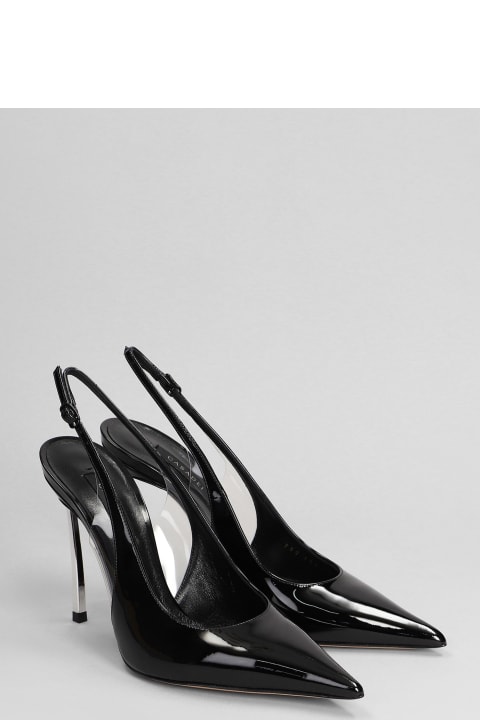Casadei for Women Casadei Superblade Pumps In Black Patent Leather