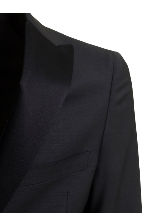 Tonello Man's Anthracite Gray Wool Tailored Suit