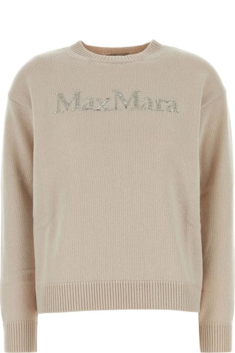 'S Max Mara Clothing for Women 'S Max Mara Sand Wool Blend Kassel Sweater