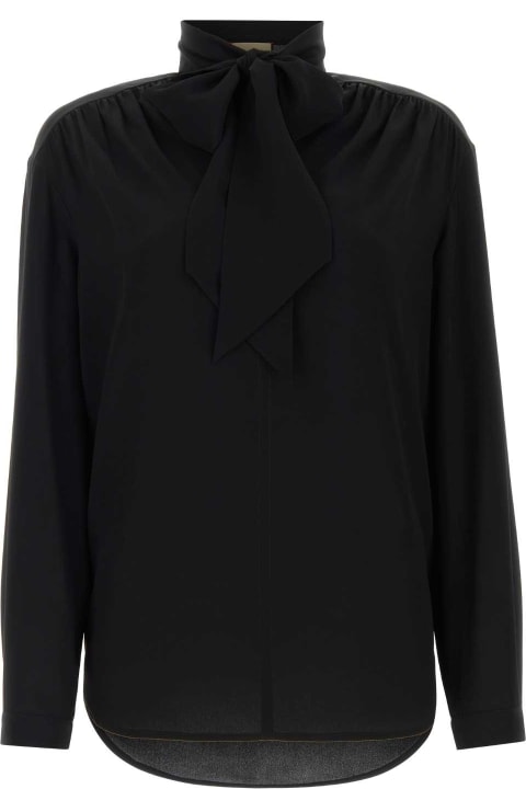 Gucci Clothing for Women Gucci Black Crepe Blouse