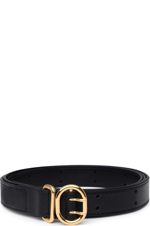 Jil Sander Belts for Women Jil Sander Black Leather Belt