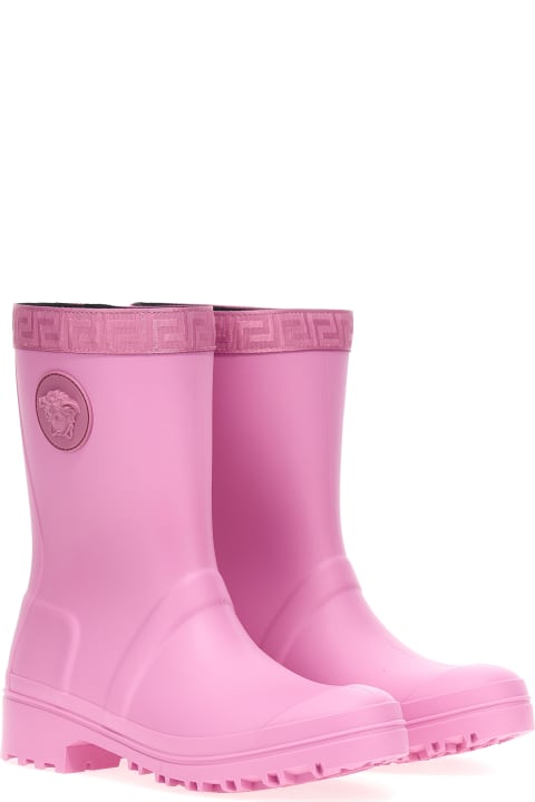Shoes for Baby Boys Versace 'greca' Rain Boots