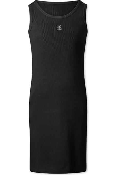 Homeware Givenchy Black Dress For Girl With 4g Motif