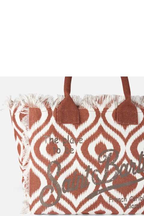 Homeware MC2 Saint Barth Vanity Canvas Shoulder Bag With Ikat Print