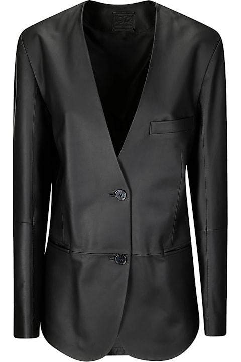Desa 1972 Clothing for Women Desa 1972 Leather Cardigan Blazer