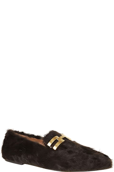 Aquazzura Flat Shoes for Women Aquazzura Furry Brandi Mocassin