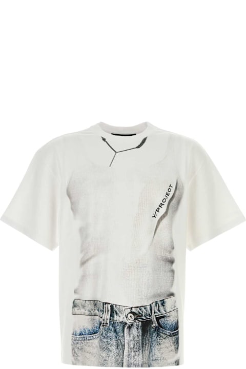 Y/Project Topwear for Women Y/Project White Cotton T-shirt