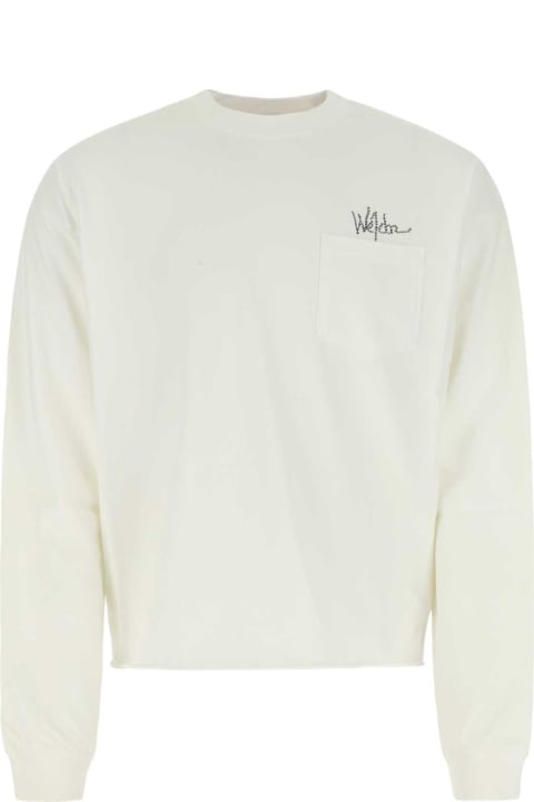 WE11 DONE for Men WE11 DONE White Cotton Oversize T-shirt