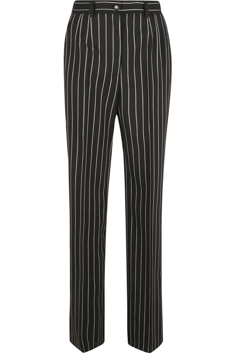 Dolce & Gabbana Sale for Women Dolce & Gabbana Pinstripe High Waist Trousers