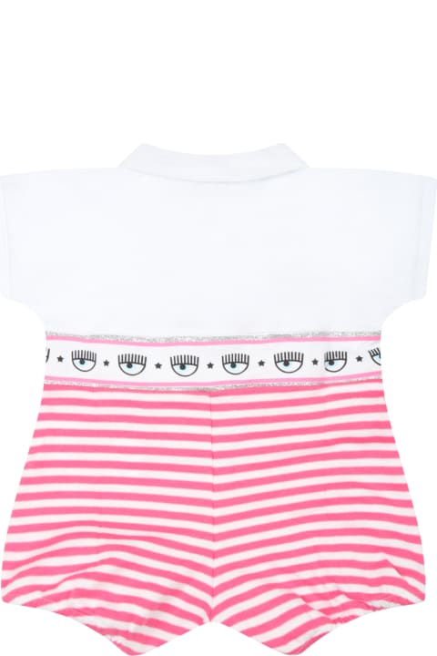 Chiara Ferragni Bodysuits & Sets for Baby Girls Chiara Ferragni Multicolor Romper For Baby Girl