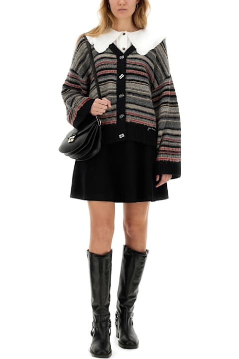 Ganni Sweaters for Women Ganni Boxy Fit Cardigan
