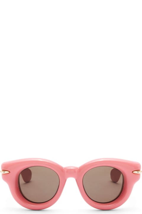 Loewe Sale for Women Loewe Inflated Round - Coral Pink Sunglasses