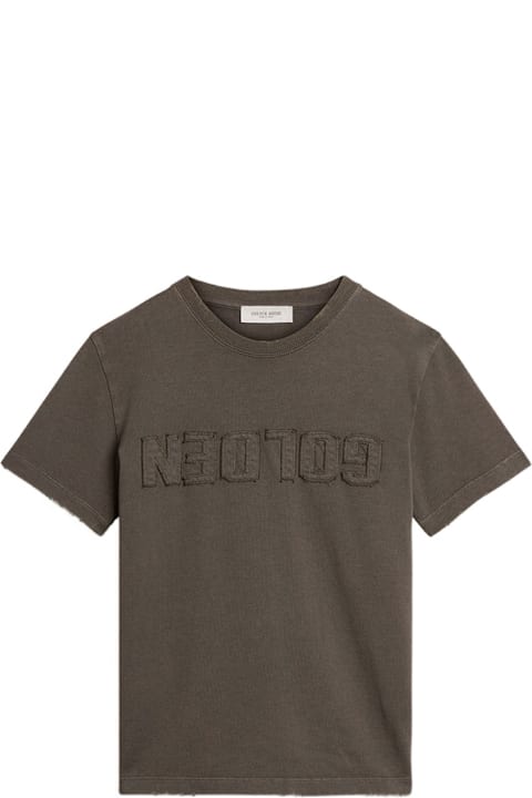 أدوات منزلية Golden Goose Golden Goose Cotton T-shirt With Logo
