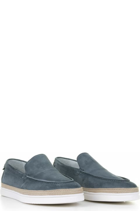 Barrett Shoes for Men Barrett Air Force Blue Suede Moccasin