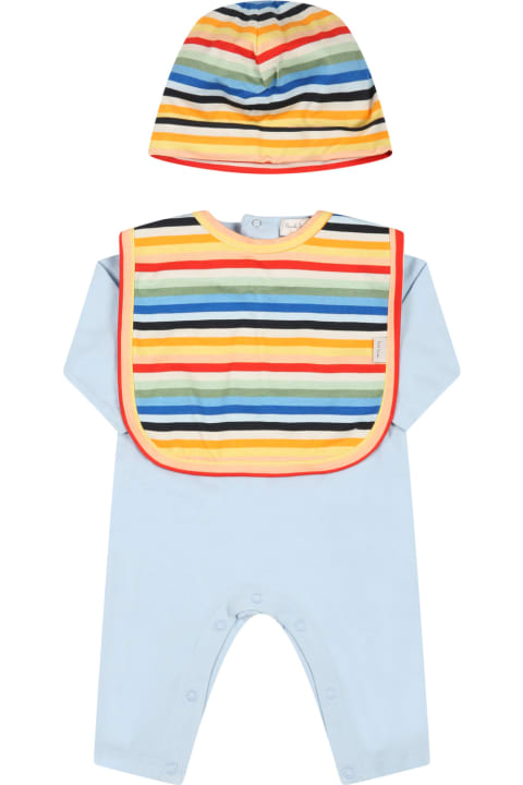 Multicolro Set For Baby Boy With Logo