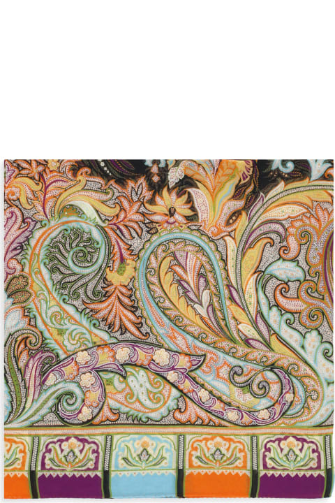 Accessories for Women Etro Shawl With Paisley Print