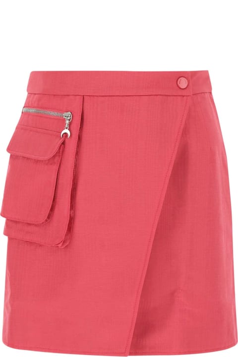 Skirts for Women Marine Serre Fuchsia Nylon Mini Skirt
