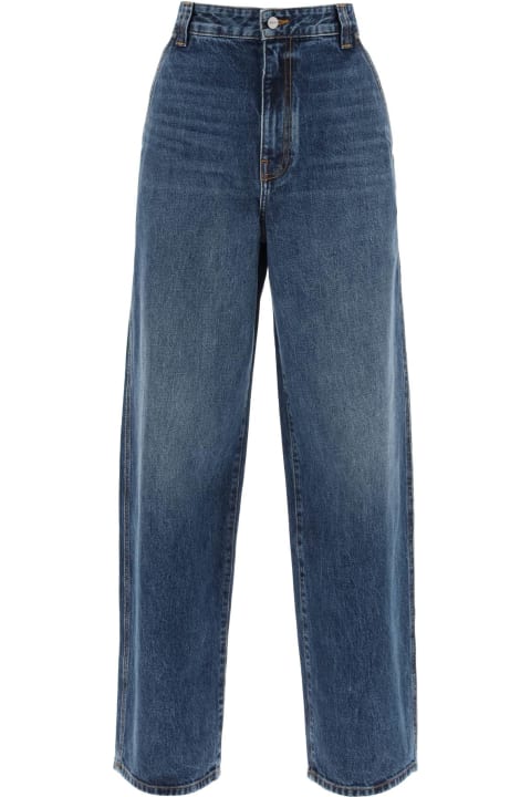 Khaite for Women Khaite 'bacall' Blue Cotton Jeans