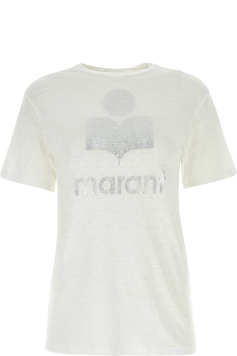 Marant Étoile White Linen Zewel T-shirt
