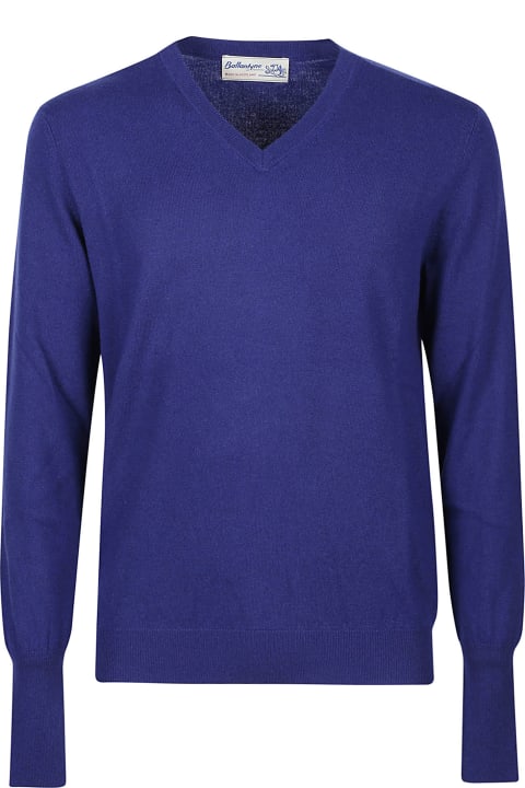 Ballantyne Sweaters for Men Ballantyne Plain V-neck Sweater
