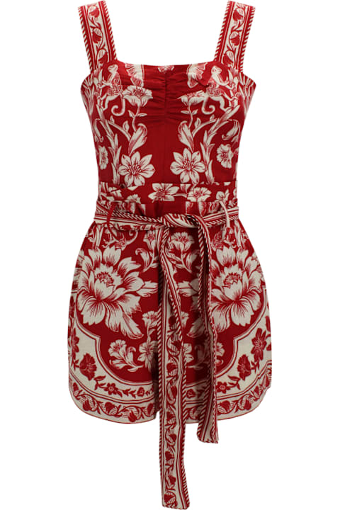 Homeware Farm Rio Floral Belted Short Jumpsuit