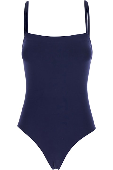 Eres Clothing for Women Eres 'acquarelle' Blue One-piece Swimsuit With Back Neckline In Tech Fabric Woman