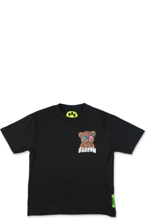 Barrow Teddy-Bear Motif Logo-Print T-Shirt