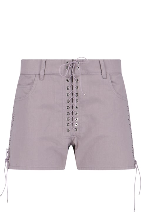 Ludovic de Saint Sernin Pants & Shorts for Women Ludovic de Saint Sernin 'parme Double Lace Up' Shorts