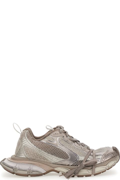 Balenciaga Shoes for Men Balenciaga '3xl' Grey Low Top Sneakers With Logo Detail In Tech Fabric Man