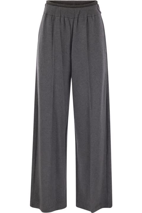 Brunello Cucinelli Pants & Shorts for Women Brunello Cucinelli Loose Fit Cotton Trousers