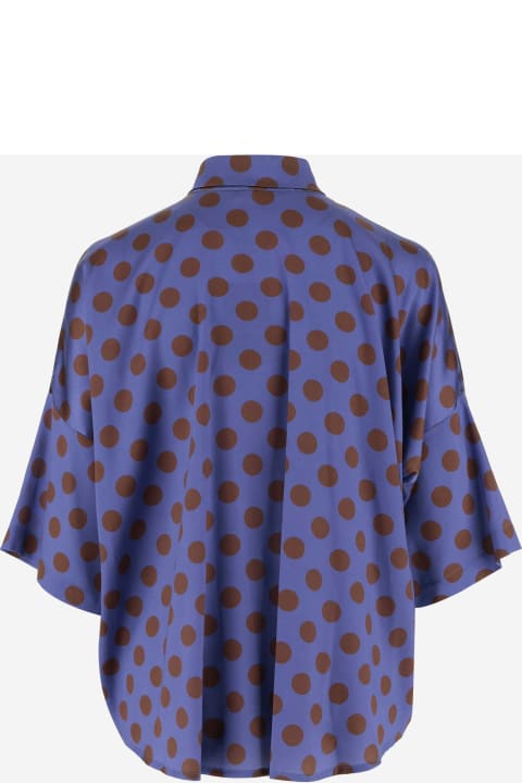ウィメンズ Stephan Jansonのウェア Stephan Janson Polka Dot Silk Shirt