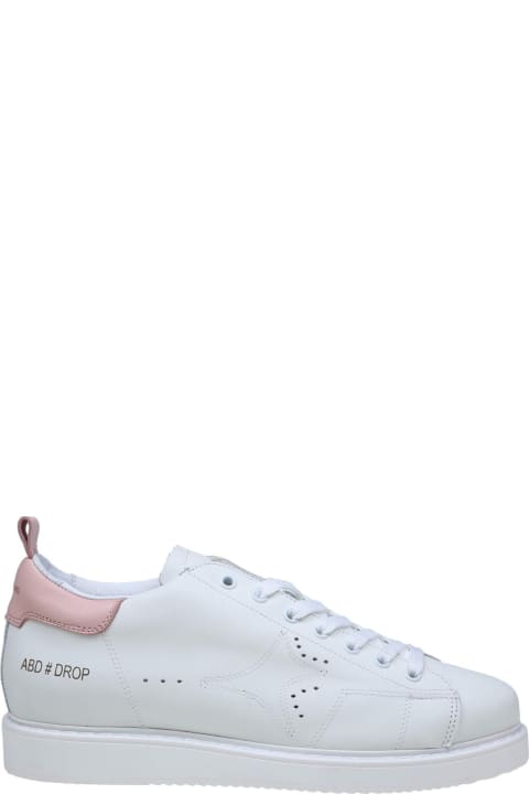 AMA-BRAND Sneakers for Men AMA-BRAND White And Pink Leather Sneakers