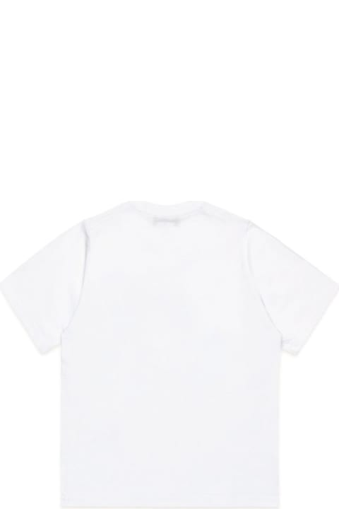 Dsquared2 قمصان بياقة دائرية وقمصان البولو لـ بنات Dsquared2 T-shirt Con Stampa