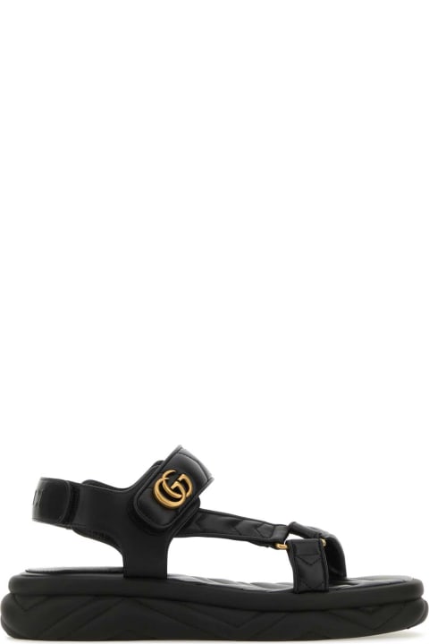 Fashion for Women Gucci Black Leather Sandals