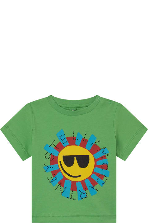 Topwear for Baby Girls Stella McCartney Kids Sun T-shirt With Graphic Print