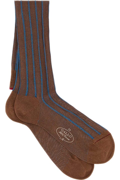 Gallo for Women Gallo Two-tone Cotton Socks