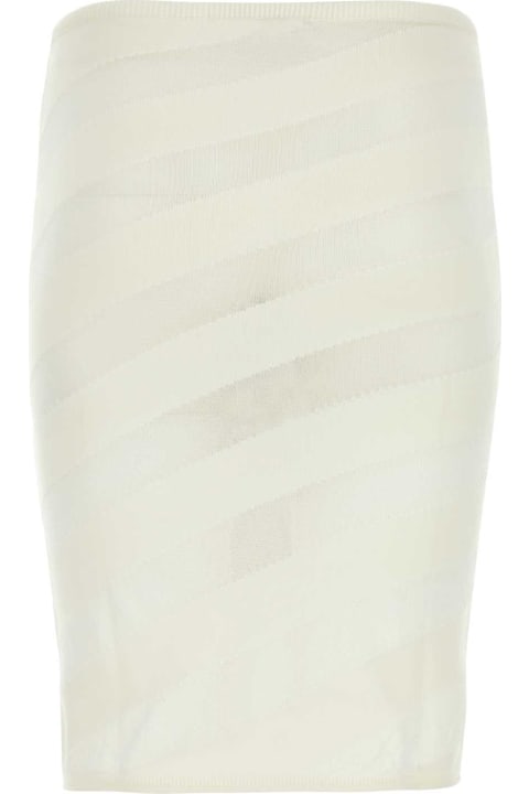 Gimaguas Skirts for Women Gimaguas Ivory Viscose Blend Skirt