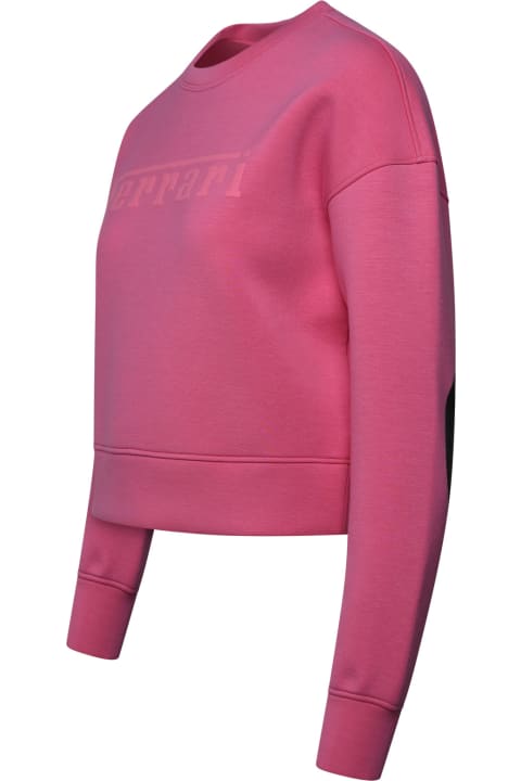 Ferrari Fleeces & Tracksuits for Women Ferrari Scuba Pink Viscose Sweatshirt