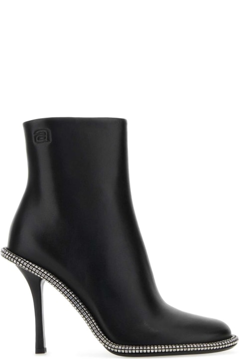 Fashion for Women Alexander Wang Black Leather Kira 105 Ankle Boots