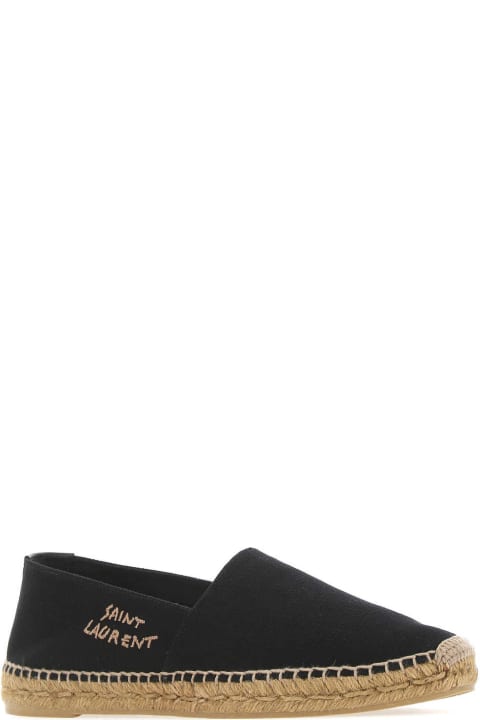 Other Shoes for Women Saint Laurent Black Canvas Espadrilles