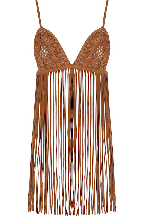 retrofete Clothing for Women retrofete Jacinta Suede Fringe Bra