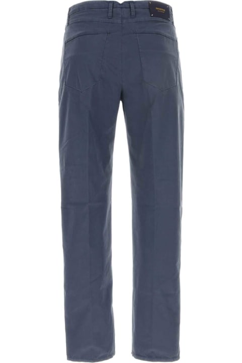 Incotex Clothing for Men Incotex Air Force Blue Cotton Pant