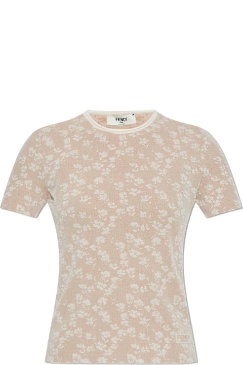 Homeware Fendi Fendi T-shirt With Floral Motif