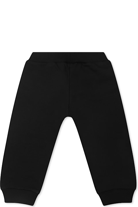 ベビーガールズ Balmainのボトムス Balmain Black Trousers For Babykids With Logo