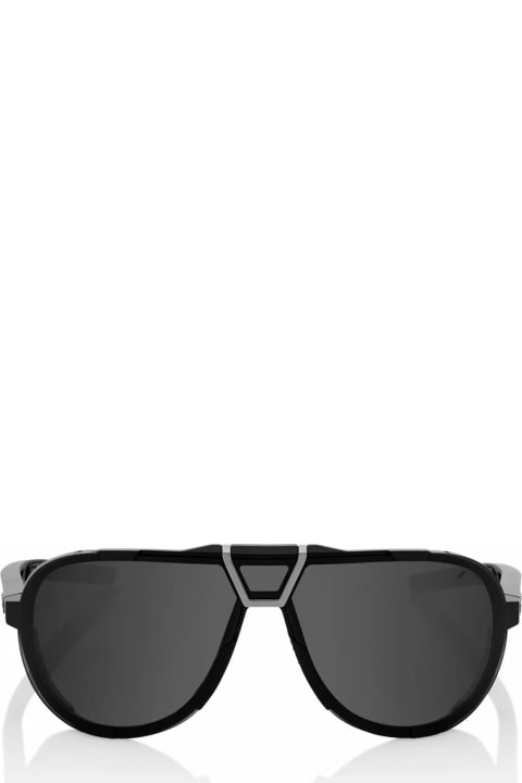 100% نظارات لـ القسم الرجالي 100% Westcraft - Matte Black / Smoke Lens Sunglasses